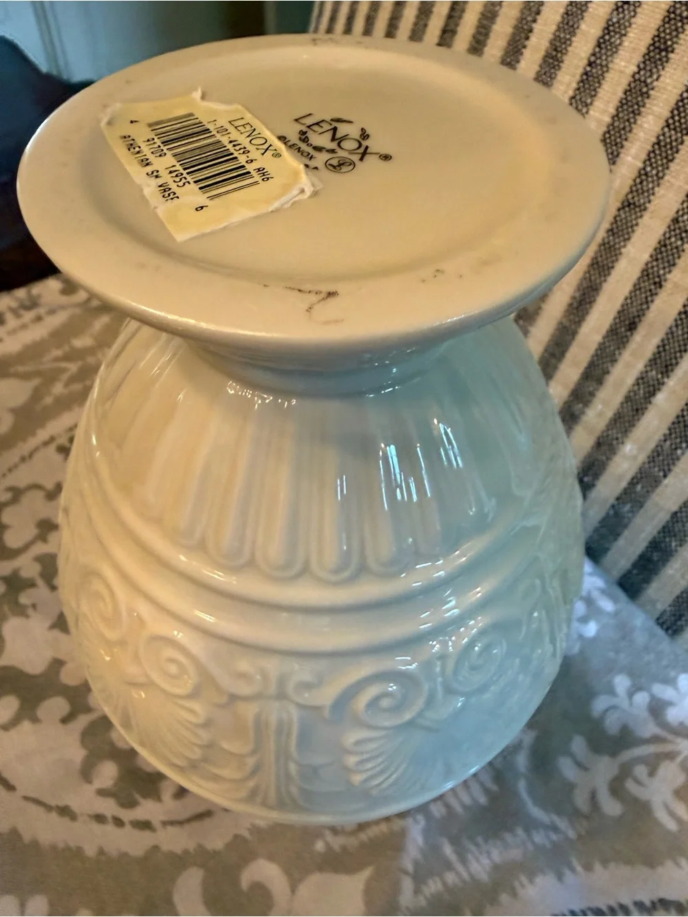 Vintage Lenox Classic Cream Ceramic Vase with Gold Trim